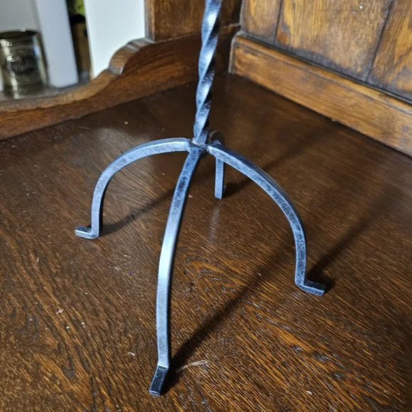 Primitive Farmhouse Punched Tin Shade Candle Holder. - Picture 5 of 8